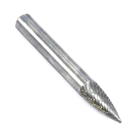 Forney Tungsten Carbide Burr, 1/4 in Tree Pointed SG-1 60126
